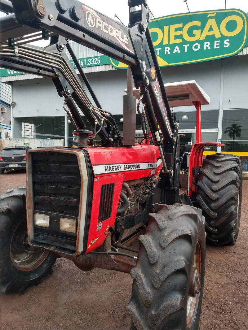 TRATOR MASSEY FERGUSON 295 - 4X4 - COM CONCHA DIANTEIRA (DIE-2588) - VENDIDO